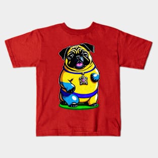 yellow pug Kids T-Shirt